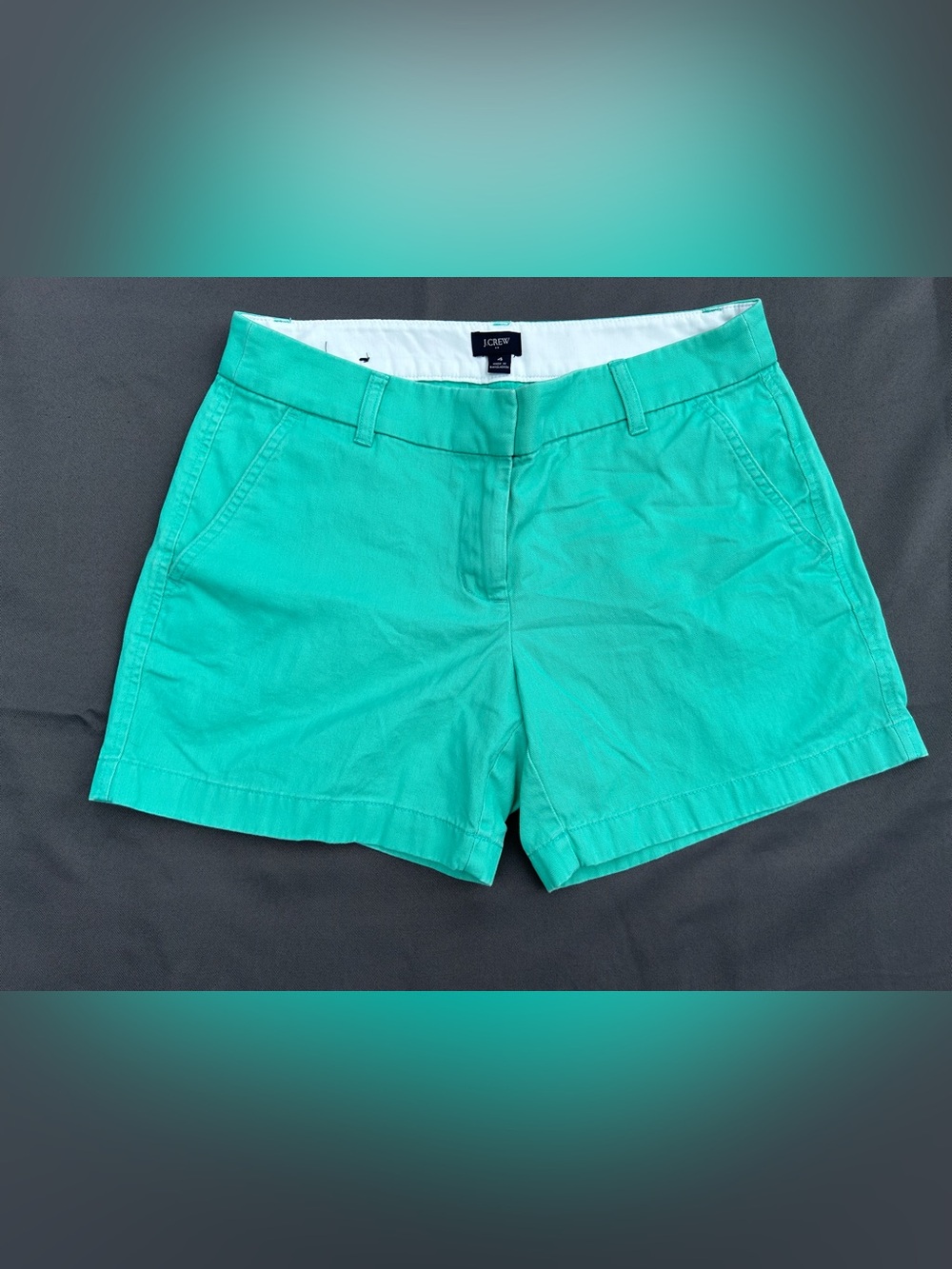 J. Crew Reimagined Women's Teal Chino Shorts
